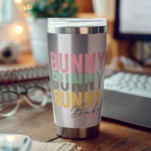 Bunny Babe Cute Modern Girly Easter Personalised Insulated Tumbler