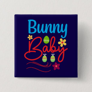 Bunny Baby-62342 15 Cm Square Badge