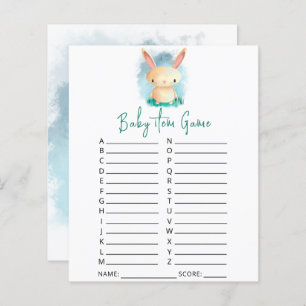 Bunny Baby Item Game. Baby Shower Game