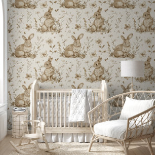 Bunny Baby Nursery  Wallpaper