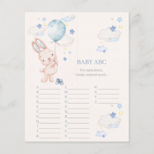 Bunny Baby Shower Boy Game