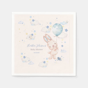 Bunny Baby Shower Boy Napkin
