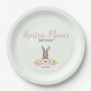 Bunny Baby Shower Favour Paper Plate