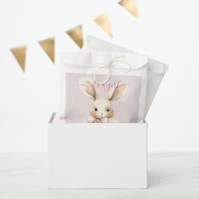 Bunny Baby Shower Girl  Favour Bags (Party)