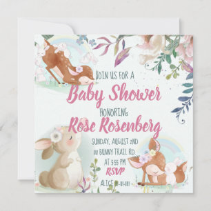 Bunny Baby Shower Invitation