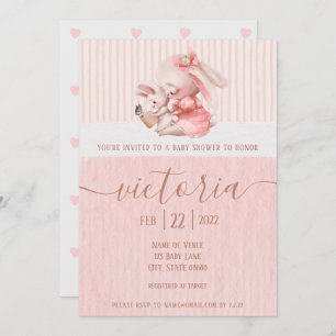 Bunny Baby Shower Invitation