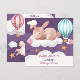 Bunny Baby Shower Invitation