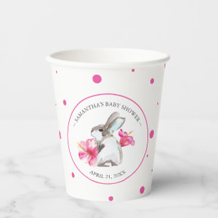 Bunny Baby Shower Paper Cups Template