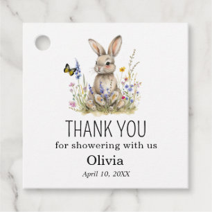 Bunny Baby Shower Thank you Favour Tags