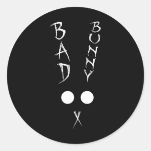 Bunny Bad Rabbit Happy Easter Eggs Hunting Spring  Classic Round Sticker
