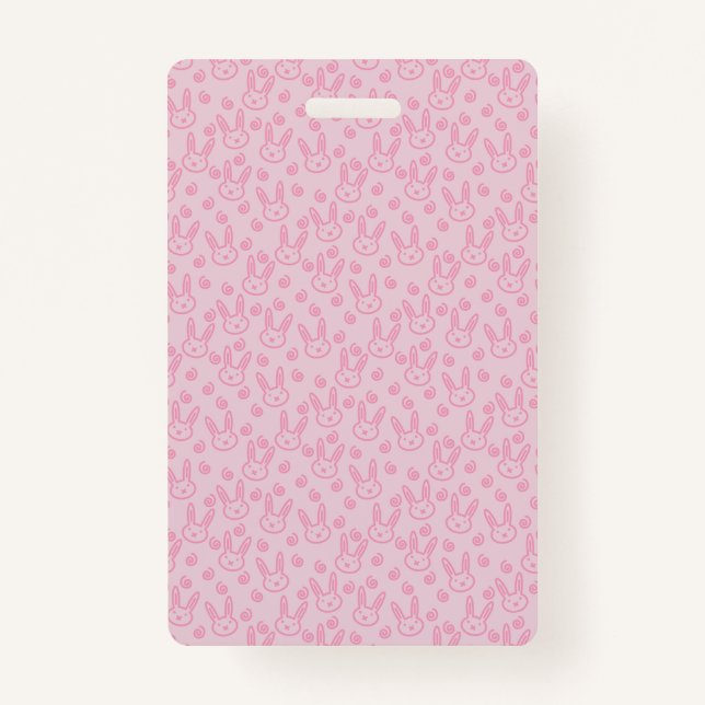 Bunny badge ID badge (Front)