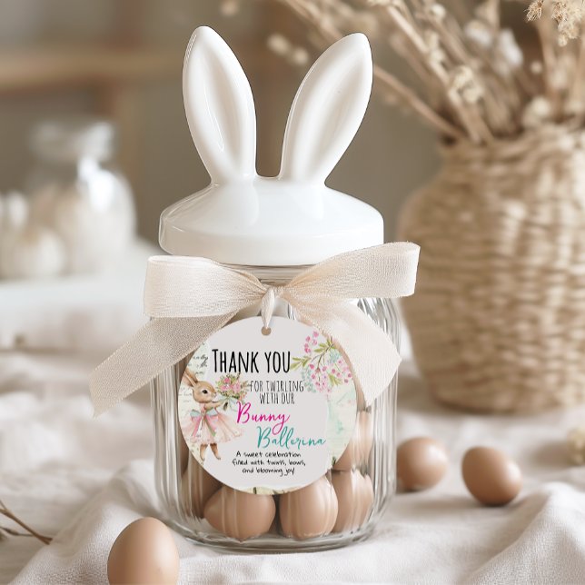 Bunny Ballerina Birthday Tags (Creator Uploaded)