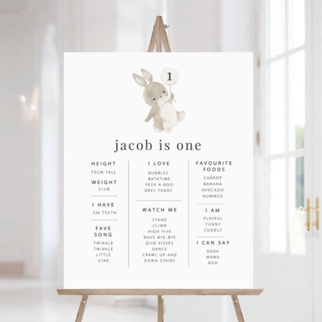 Bunny Balloon Milestone Poster (Creator Uploaded)