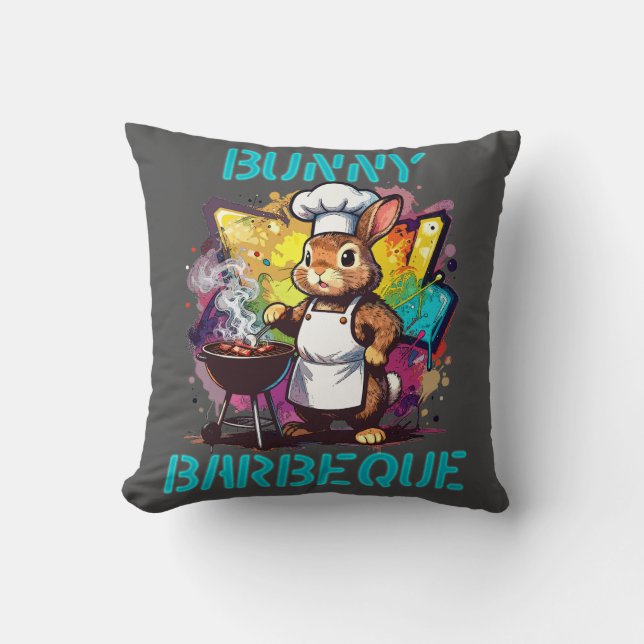 Bunny Barbeque Cushion (Front)
