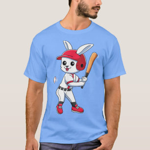 Bunny Baseball For Boys Girls Rabbit Easter Day T-Shirt