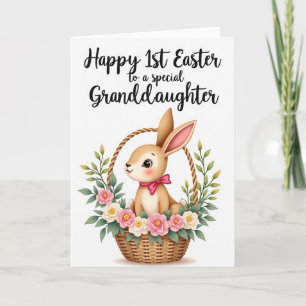 Bunny Basket Blooms Occasion Card