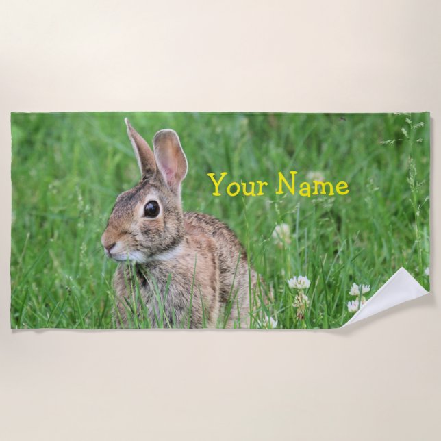 Bunny  beach towel (Front)