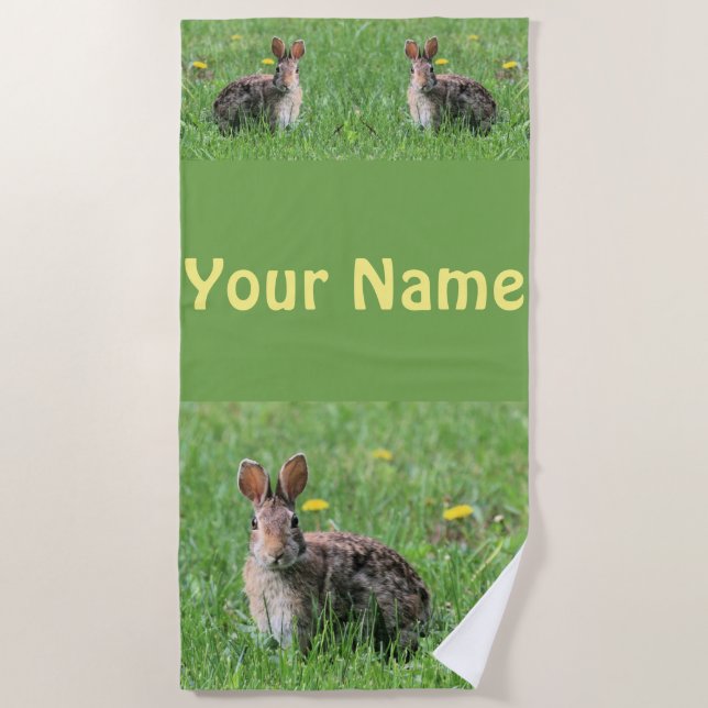 Bunny  beach towel (Front)