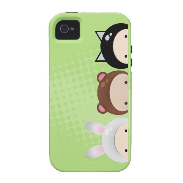 bunny bear and cat Case-Mate iPhone case (Back)