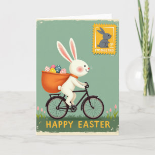 Bunny Bike Springtime Card