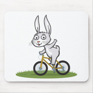 Bunny Biker Mouse Mat