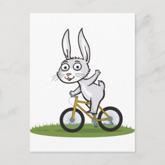 Bunny Biker Postcard