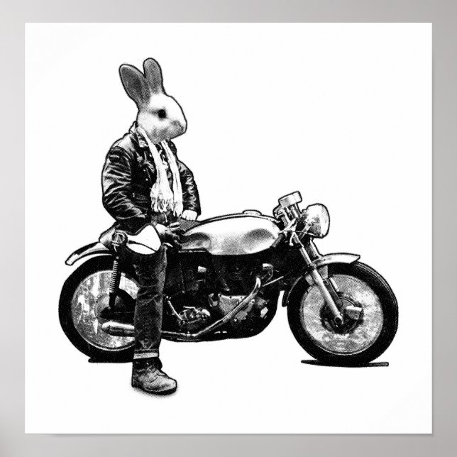 Bunny biker poster (Front)