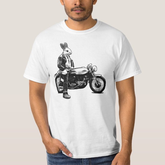 Bunny biker T-Shirt (Front)