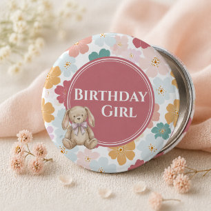 Bunny Birthday Button Cute Bunny Party