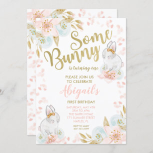 Bunny Birthday Invitation, Bunny Invitation