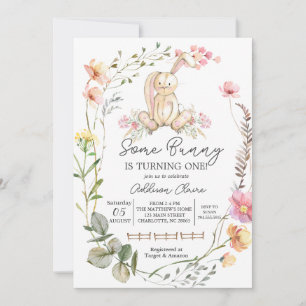 Bunny Birthday Invitation, Some bunny is turning  Invitation