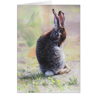 Bunny Blank Card by Andrew Denman