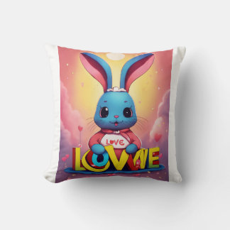 "Bunny Bliss Accent Pillow" Cushion