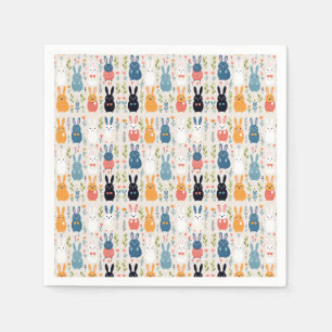 Bunny Bliss Easter Pattern Napkin