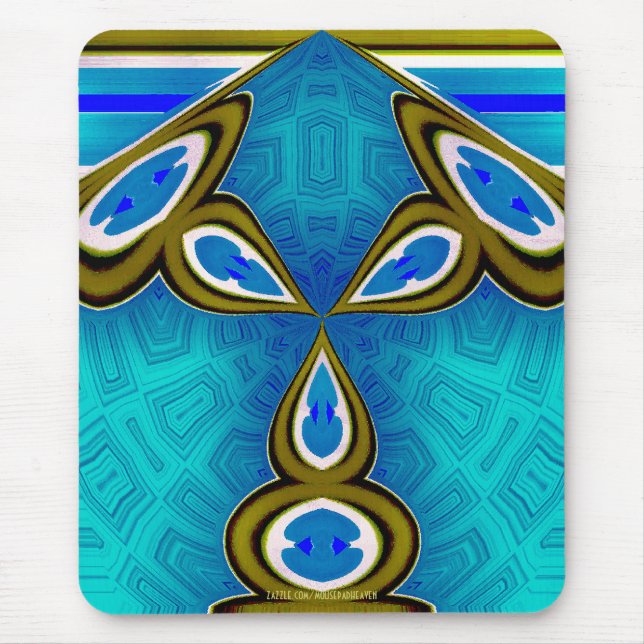 Bunny Blue Lamp Mousepad (Front)