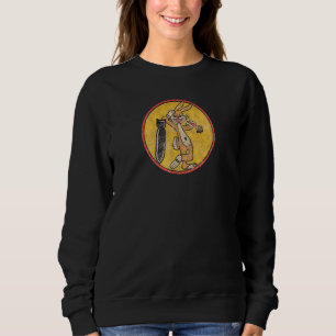 Bunny Bomb Vintage Look Bomber Nose Style Art Sweatshirt
