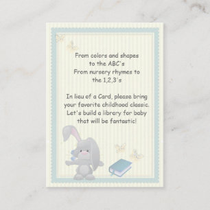 Bunny Book Request Enclosure Cards