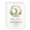 Bunny Book Themed Baby Shower Invitation Greenery