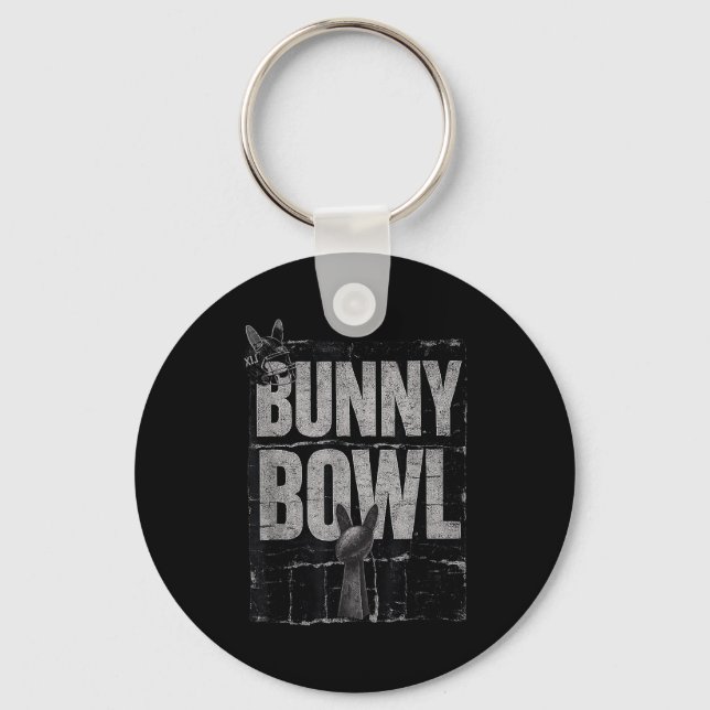 Bunny Bowl Funny Halftime Show 2026  Key Ring (Front)