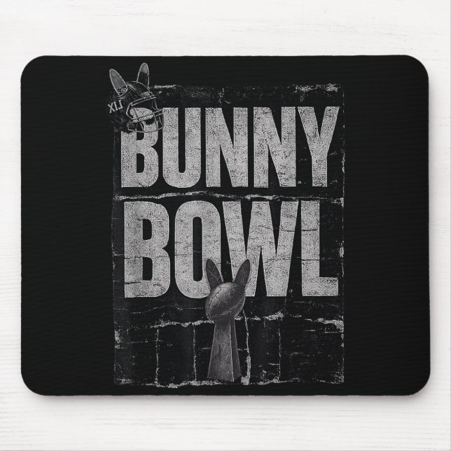 Bunny Bowl Funny Halftime Show 2026  Mouse Mat (Front)