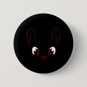 Bunny Boy Face Rabbit Halloween Costume Easter 6 Cm Round Badge
