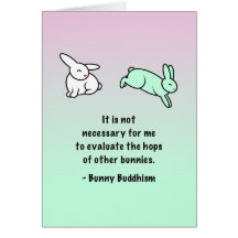 Bunny Buddhism "Hops of Other Bunnies" Card
