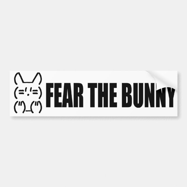 Bunny Bumper Sticker (Front)