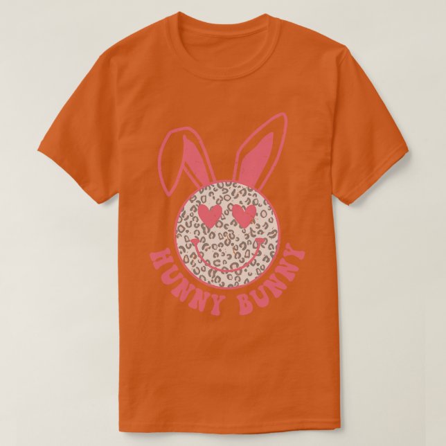 Bunny bunny leopard pattern  T-Shirt (Design Front)