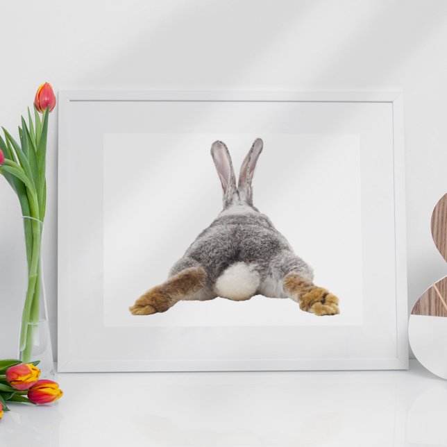 Bunny Butt Rabbit Bubble Nursery Child Poster (Creator Uploaded)