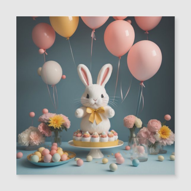 bunny cake balloons (Front)