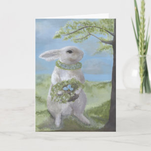 Bunny Card w/Greeting