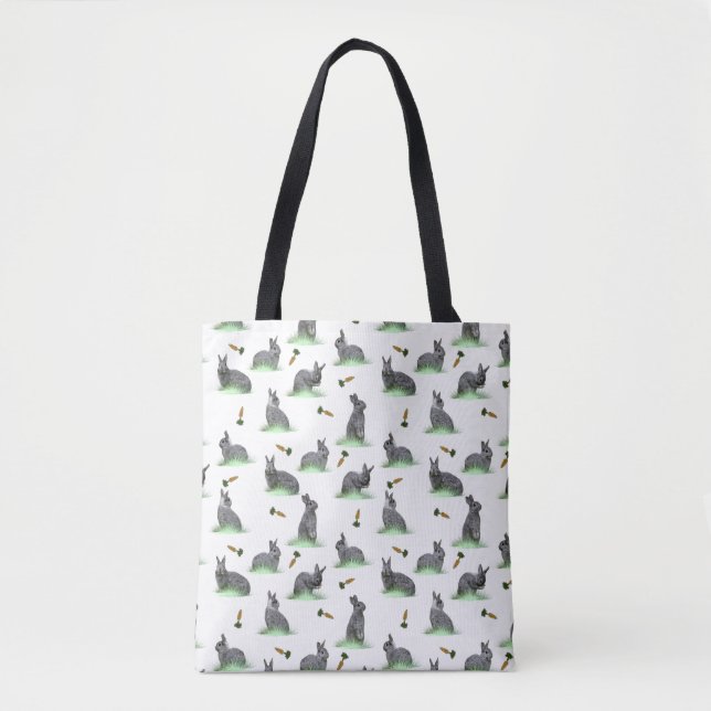 Bunny Carrot Craze All Over Print Bag (Front)
