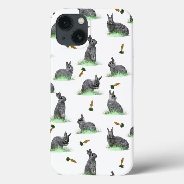 Bunny Carrot Craze iPad Mini Case (choose colour) (Back)