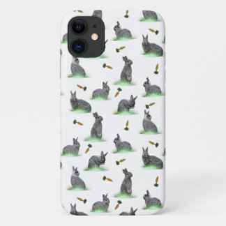 Bunny Carrot Craze iPhone 11 Case (choose colour)